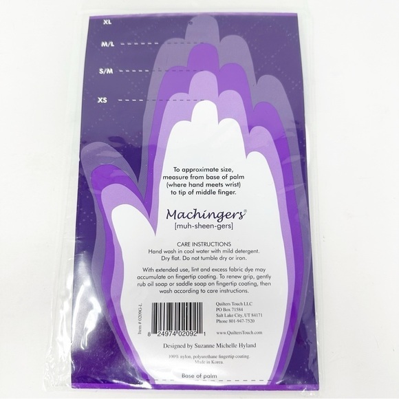 Machingers Quilting/Sewing Gloves - Picture 2 of 2